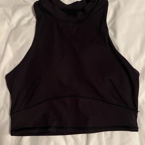 Lululemon everlux cropped tank (with bra)